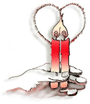 Heart 
Candle
